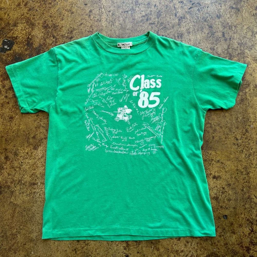 80'S LASC COLLEGE VINTAGE TEE SHIRT SINGLE STITCH CLASS OF 85
